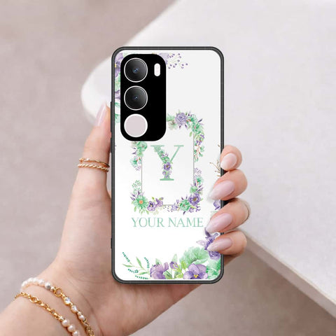 Vivo Y19s Pro Cover - Personalized Alphabet Series - HQ Ultra Shine Premium Infinity Glass Soft Silicon Borders Case