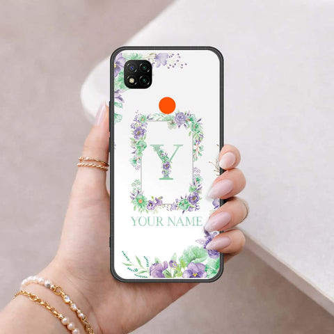 Xiaomi Poco C3 Cover - Personalized Alphabet Series - HQ Ultra Shine Premium Infinity Glass Soft Silicon Borders Case