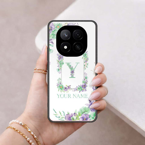 Xiaomi Poco X7 Cover - Personalized Alphabet Series - HQ Ultra Shine Premium Infinity Glass Soft Silicon Borders Case