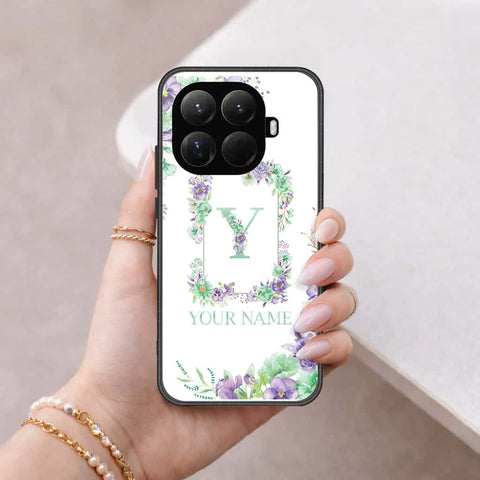 Xiaomi 15t Pro - Personalized Alphabet Series - HQ Ultra Shine Premium Infinity Glass Soft Silicon Borders Case