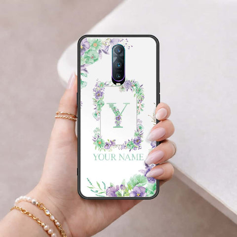 Oppo R17 Pro Cover - Personalized Alphabet Series - HQ Ultra Shine Premium Infinity Glass Soft Silicon Borders Case