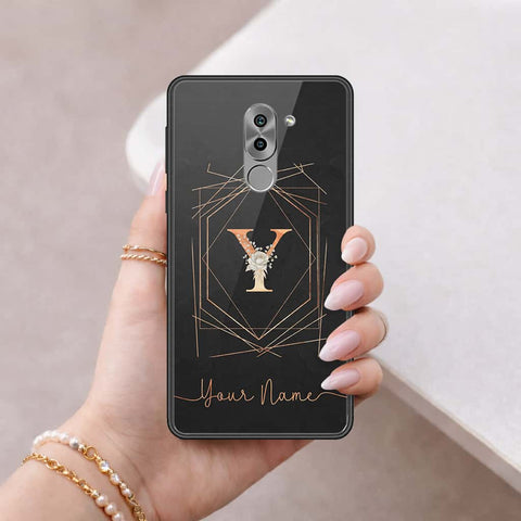 Huawei Honor 6X Cover - Personalized Alphabet Series - HQ Ultra Shine Premium Infinity Glass Soft Silicon Borders Case