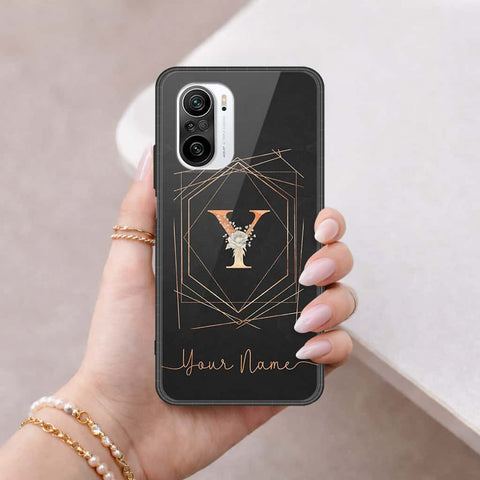 Xiaomi Redmi K40 Cover - Personalized Alphabet Series - HQ Ultra Shine Premium Infinity Glass Soft Silicon Borders Case