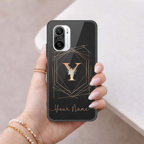 Xiaomi Redmi K40 Pro Plus Cover - Personalized Alphabet Series - HQ Ultra Shine Premium Infinity Glass Soft Silicon Borders Case