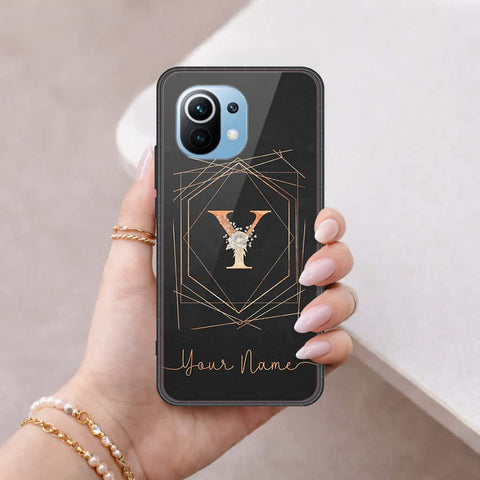 Xiaomi Mi 11 Cover - Personalized Alphabet Series - HQ Ultra Shine Premium Infinity Glass Soft Silicon Borders Case