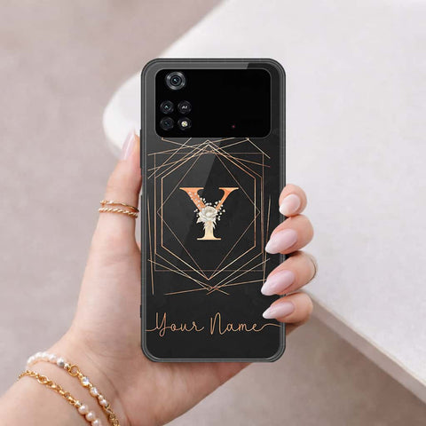 Xiaomi Poco M4 Pro Cover - Personalized Alphabet Series - HQ Ultra Shine Premium Infinity Glass Soft Silicon Borders Case