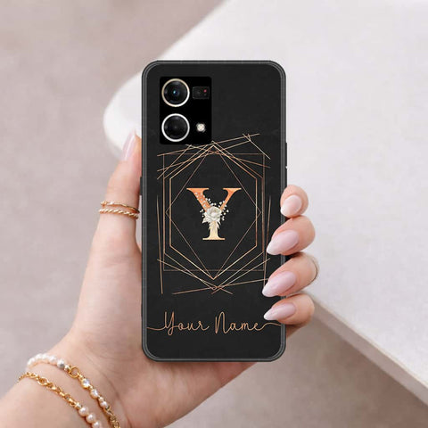 Oppo F21 Pro 4G Cover - Personalized Alphabet Series - HQ Ultra Shine Premium Infinity Glass Soft Silicon Borders Case