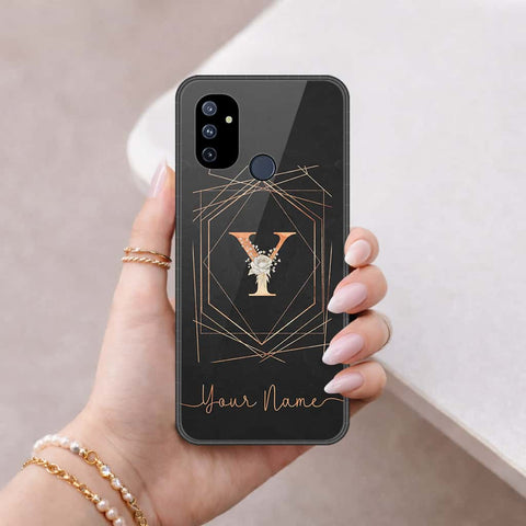 OnePlus Nord N100 Cover - Personalized Alphabet Series - HQ Ultra Shine Premium Infinity Glass Soft Silicon Borders Case