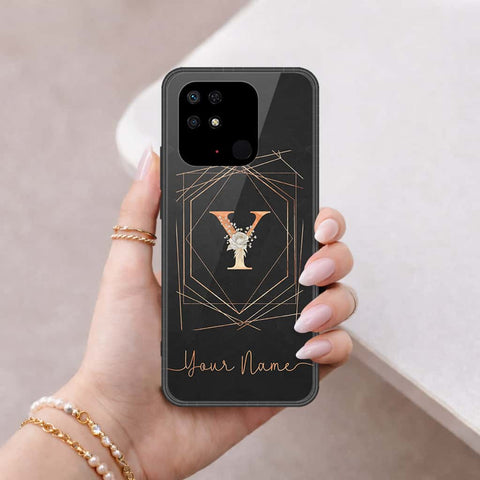 Xiaomi Redmi 10C Cover - Personalized Alphabet Series - HQ Ultra Shine Premium Infinity Glass Soft Silicon Borders Case