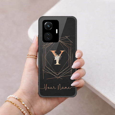 Vivo Y55 4G Cover - Personalized Alphabet Series - HQ Ultra Shine Premium Infinity Glass Soft Silicon Borders Case