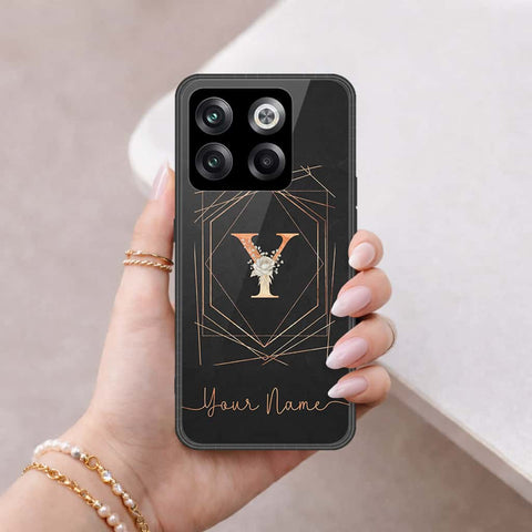 OnePlus Ace Pro Cover - Personalized Alphabet Series - HQ Ultra Shine Premium Infinity Glass Soft Silicon Borders Case