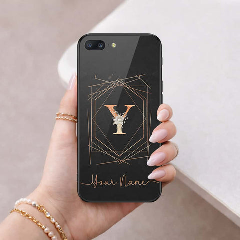 OnePlus 5 Cover - Personalized Alphabet Series - HQ Ultra Shine Premium Infinity Glass Soft Silicon Borders Case