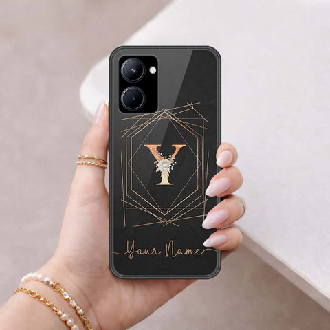 Realme C33 Cover - Personalized Alphabet Series - HQ Ultra Shine Premium Infinity Glass Soft Silicon Borders Case