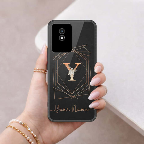 Vivo Y02A Cover - Personalized Alphabet Series - HQ Ultra Shine Premium Infinity Glass Soft Silicon Borders Case