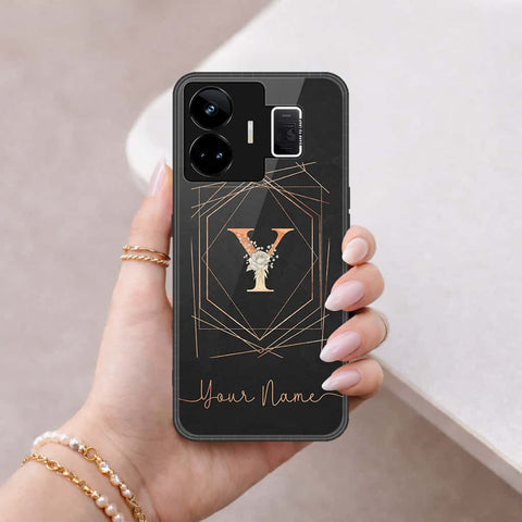 Realme GT Neo 5 Cover - Personalized Alphabet Series - HQ Ultra Shine Premium Infinity Glass Soft Silicon Borders Case