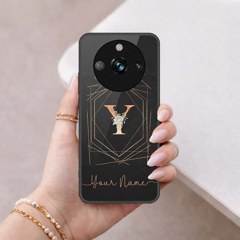 Realme 11 Pro Plus Cover - Personalized Alphabet Series - HQ Ultra Shine Premium Infinity Glass Soft Silicon Borders Case