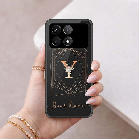 Xiaomi Poco X6 Pro Cover - Personalized Alphabet Series - HQ Ultra Shine Premium Infinity Glass Soft Silicon Borders Case