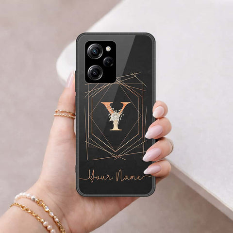 Xiaomi Poco X5 Pro Cover - Personalized Alphabet Series - HQ Ultra Shine Premium Infinity Glass Soft Silicon Borders Case