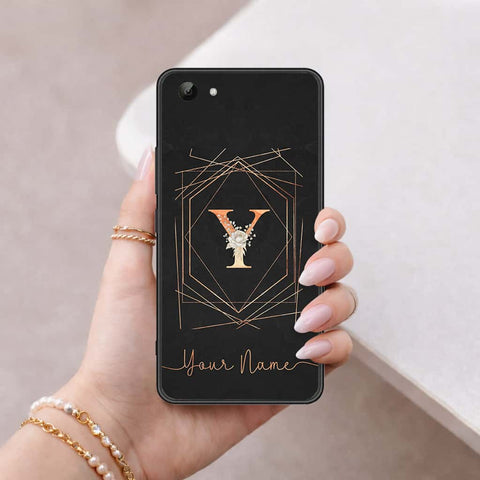 Vivo Y81 Cover - Personalized Alphabet Series - HQ Ultra Shine Premium Infinity Glass Soft Silicon Borders Case