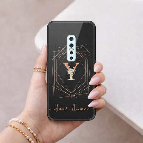 Vivo V17 Pro Cover - Personalized Alphabet Series - HQ Ultra Shine Premium Infinity Glass Soft Silicon Borders Case