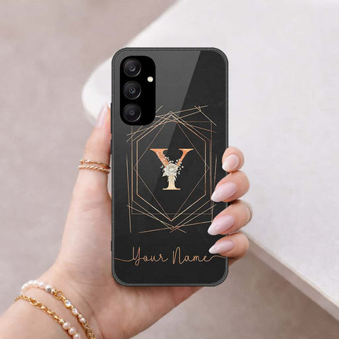 Samsung Galaxy A25 5G Cover - Personalized Alphabet Series - HQ Ultra Shine Premium Infinity Glass Soft Silicon Borders Case
