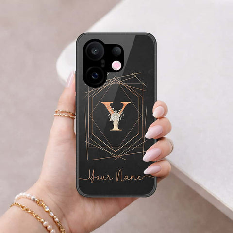 Vivo S30 Pro Mini Cover - Personalized Alphabet Series - HQ Ultra Shine Premium Infinity Glass Soft Silicon Borders Case