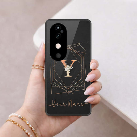 Vivo S19 Cover - Personalized Alphabet Series - HQ Ultra Shine Premium Infinity Glass Soft Silicon Borders Case
