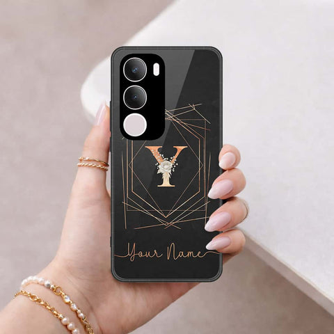 Vivo Y19s Pro Cover - Personalized Alphabet Series - HQ Ultra Shine Premium Infinity Glass Soft Silicon Borders Case