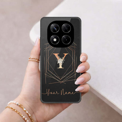Xiaomi Redmi Note 14 Pro 4G Cover - Personalized Alphabet Series - HQ Ultra Shine Premium Infinity Glass Soft Silicon Borders Case