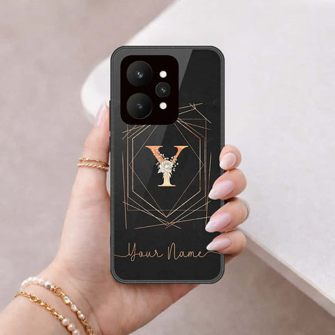 Realme 15 Cover - Personalized Alphabet Series - HQ Ultra Shine Premium Infinity Glass Soft Silicon Borders Case