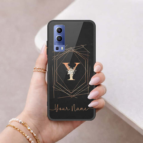 Vivo Y52 5G Cover - Personalized Alphabet Series - HQ Ultra Shine Premium Infinity Glass Soft Silicon Borders Case