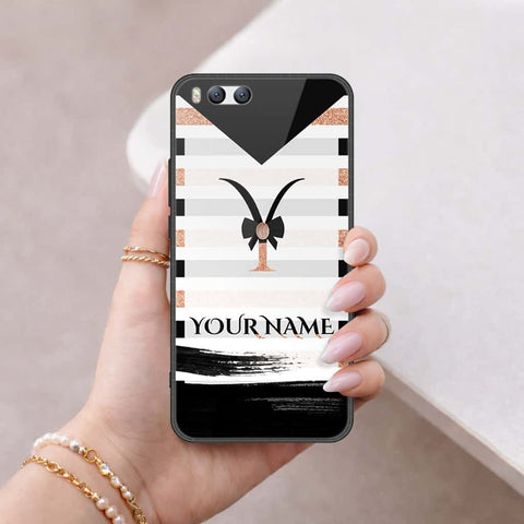 Xiaomi Mi 6 Cover - Personalized Alphabet Series - HQ Ultra Shine Premium Infinity Glass Soft Silicon Borders Case