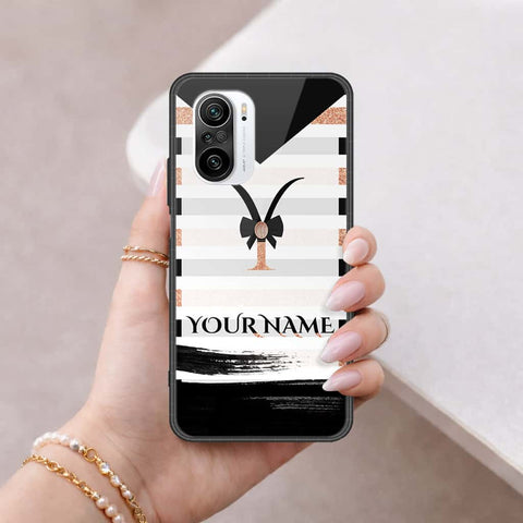 Xiaomi Redmi K40 Cover - Personalized Alphabet Series - HQ Ultra Shine Premium Infinity Glass Soft Silicon Borders Case