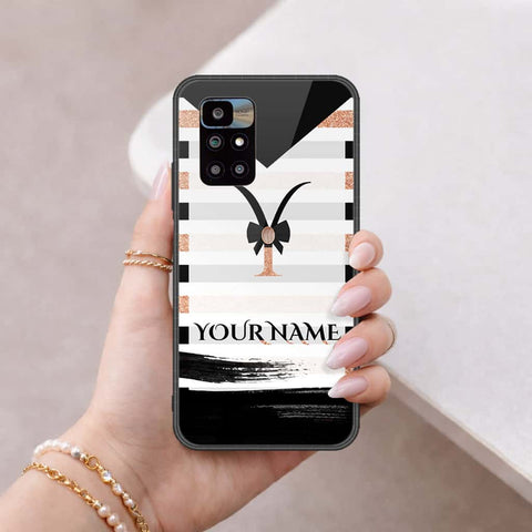 Xiaomi Redmi 10 Prime Cover - Personalized Alphabet Series - HQ Ultra Shine Premium Infinity Glass Soft Silicon Borders Case