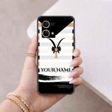 Oppo F21 Pro 4G Cover - Personalized Alphabet Series - HQ Ultra Shine Premium Infinity Glass Soft Silicon Borders Case