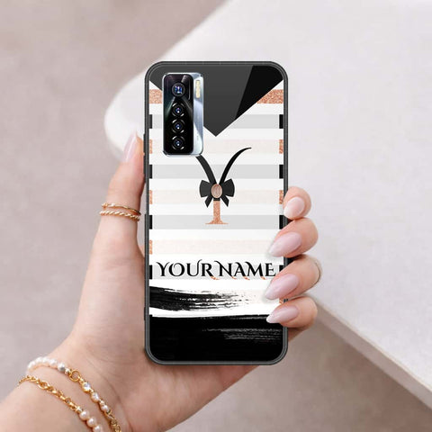 Tecno Camon 17 Pro Cover - Personalized Alphabet Series - HQ Ultra Shine Premium Infinity Glass Soft Silicon Borders Case