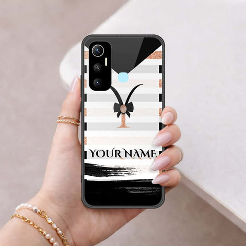 Infinix Hot 11 Cover - Personalized Alphabet Series - HQ Ultra Shine Premium Infinity Glass Soft Silicon Borders Case