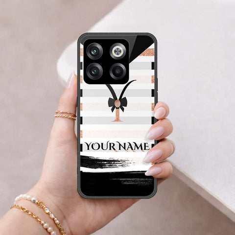 OnePlus Ace Pro Cover - Personalized Alphabet Series - HQ Ultra Shine Premium Infinity Glass Soft Silicon Borders Case