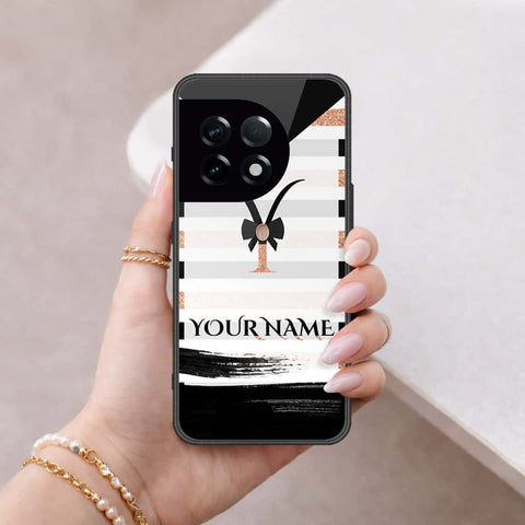 OnePlus 11R Cover - Personalized Alphabet Series - HQ Ultra Shine Premium Infinity Glass Soft Silicon Borders Case