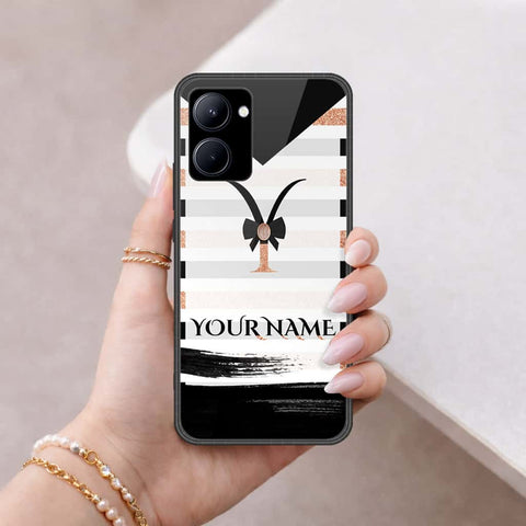 Realme C33 Cover - Personalized Alphabet Series - HQ Ultra Shine Premium Infinity Glass Soft Silicon Borders Case