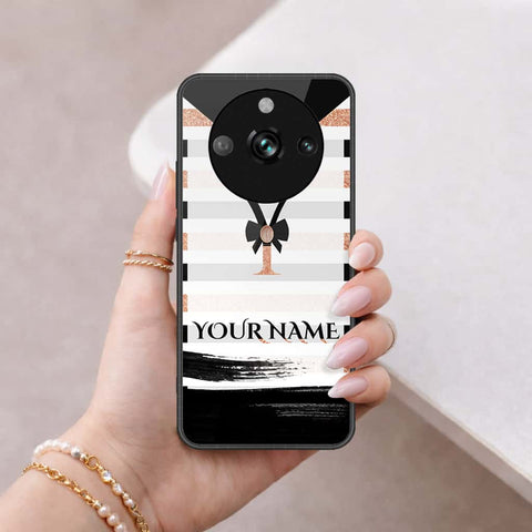 Realme 11 Pro Cover - Personalized Alphabet Series - HQ Ultra Shine Premium Infinity Glass Soft Silicon Borders Case