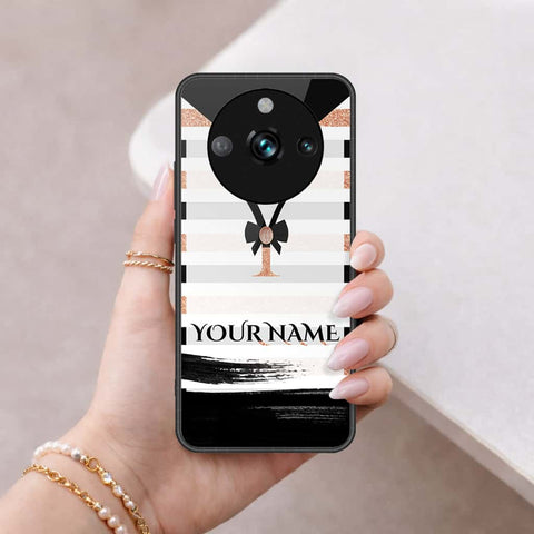 Realme 11 Pro Plus Cover - Personalized Alphabet Series - HQ Ultra Shine Premium Infinity Glass Soft Silicon Borders Case