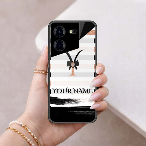 Tecno Pova 5 Pro Cover - Personalized Alphabet Series - HQ Ultra Shine Premium Infinity Glass Soft Silicon Borders Case