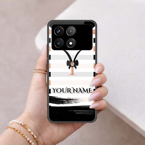 Xiaomi Poco F6 Pro Cover - Personalized Alphabet Series - HQ Ultra Shine Premium Infinity Glass Soft Silicon Borders Case
