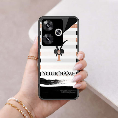 Xiaomi Poco F6 Cover - Personalized Alphabet Series - HQ Ultra Shine Premium Infinity Glass Soft Silicon Borders Case