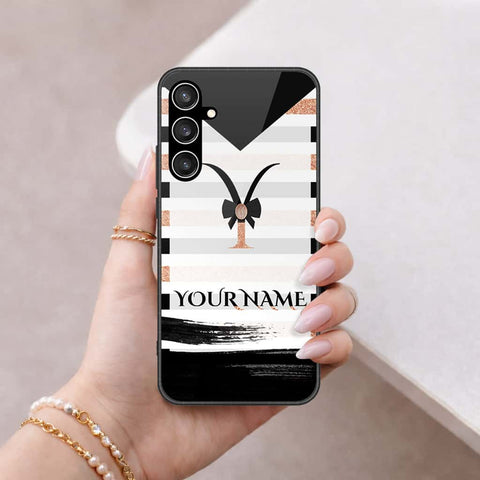 Samsung Galaxy S23 FE Cover - Personalized Alphabet Series - HQ Ultra Shine Premium Infinity Glass Soft Silicon Borders Case