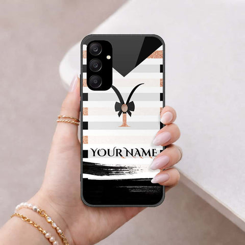 Samsung Galaxy A25 5G Cover - Personalized Alphabet Series - HQ Ultra Shine Premium Infinity Glass Soft Silicon Borders Case