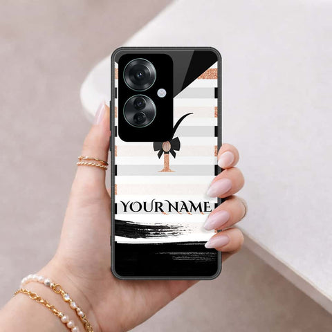 Oppo Reno 11F 5G Cover - Personalized Alphabet Series - HQ Ultra Shine Premium Infinity Glass Soft Silicon Borders Case