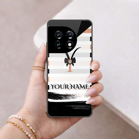 OnePlus Ace 2 Pro Cover - Personalized Alphabet Series - HQ Ultra Shine Premium Infinity Glass Soft Silicon Borders Case