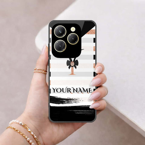 Tecno Spark 20 Pro Cover - Personalized Alphabet Series - HQ Ultra Shine Premium Infinity Glass Soft Silicon Borders Case